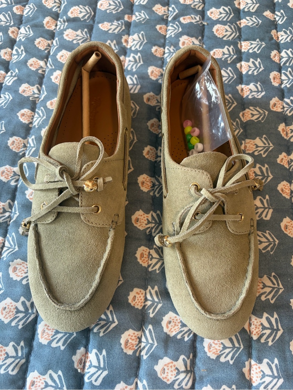 Madewell Jamie Boat Shoe Pale Fatigue Leather Size 9 NWOB Sold Out - Picture 4 of 8
